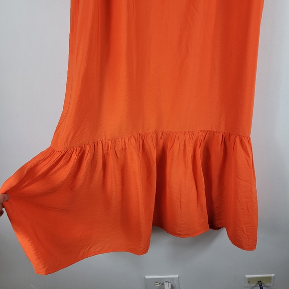 New Anthropologie Michaela Flounce Tiered Sleeveless A Line Midi Shift Dress - Picture 6 of 14